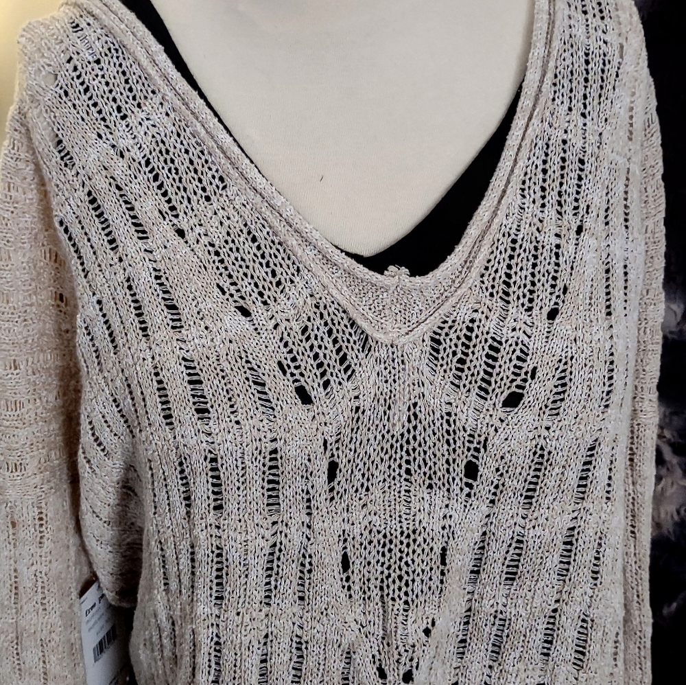 EUC Free People XS will fit XL Pretty In Pointelle - Picture 8 of 8